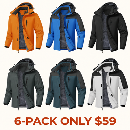 Men’s Winter Ski Snow Jacket Waterproof Windproof Fleece Lined