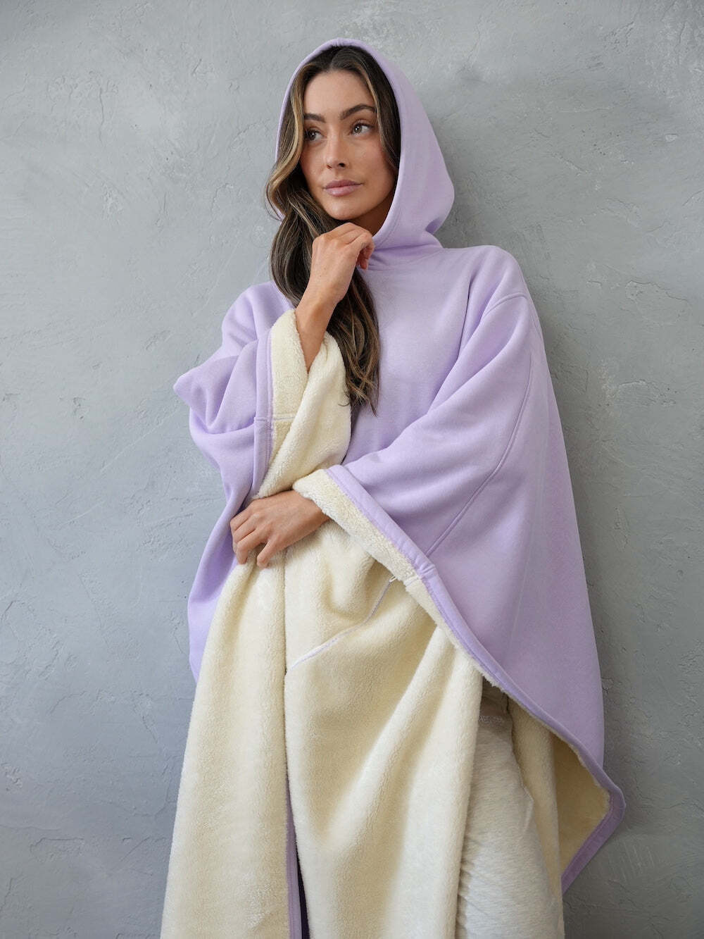 🎃Halloween Sale - Solid Color sided Fleece Hoodie Blanket