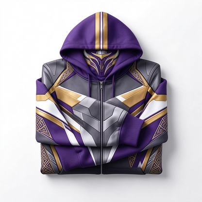 Teams Built-in Balaclava Zip Up Hoodie Football Sports Fan Full Zip Fleece Jacket Warm Winter Face Mask Sweatshirt Streetwear