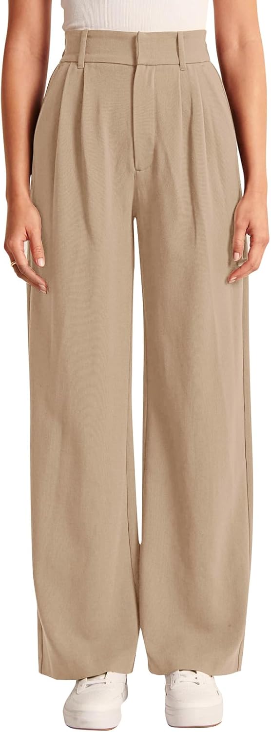 High-Waisted Work Pants for Women – Business Casual Office Trousers with Pockets (2025 Edition)