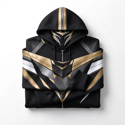 Teams Built-in Balaclava Zip Up Hoodie Football Sports Fan Full Zip Fleece Jacket Warm Winter Face Mask Sweatshirt Streetwear