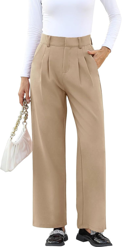 High-Waisted Work Pants for Women – Business Casual Office Trousers with Pockets (2025 Edition)