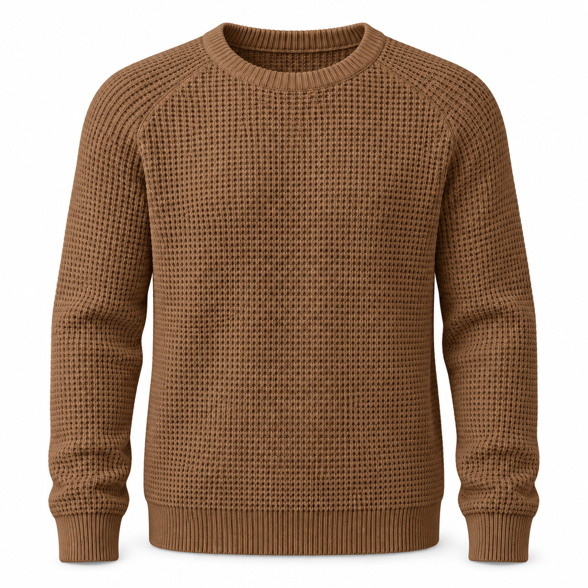 🔥 BESTSELLER | 8PCS $25.99 | Men’s Waffle Knit Crewneck Sweater