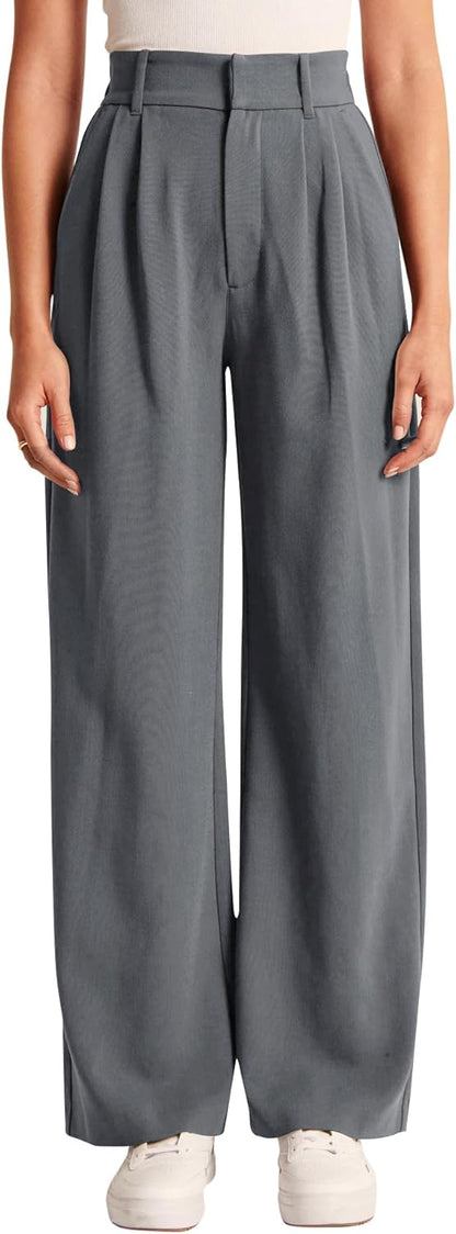 High-Waisted Work Pants for Women – Business Casual Office Trousers with Pockets (2025 Edition)