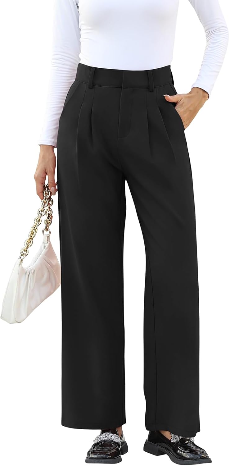 High-Waisted Work Pants for Women – Business Casual Office Trousers with Pockets (2025 Edition)