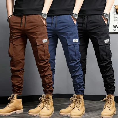 Men's Slim-Fit Multi-Pocket Cargo Jogger