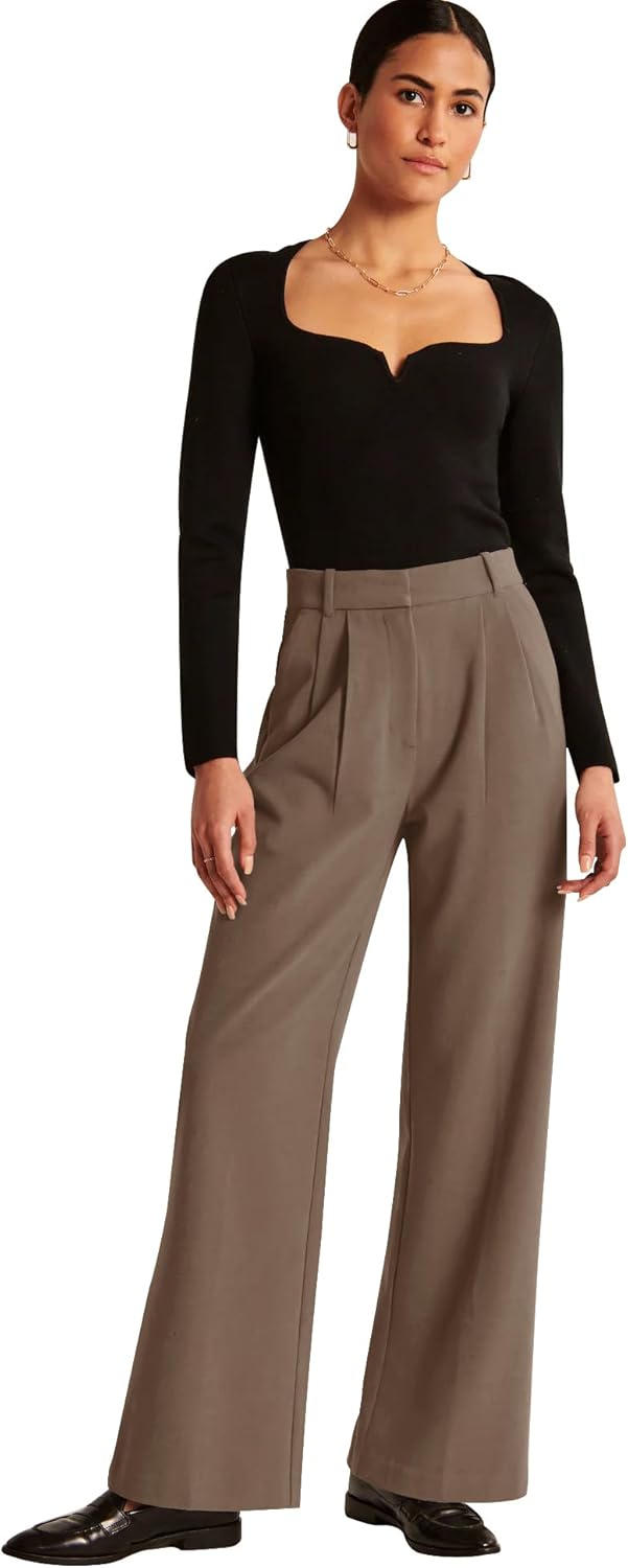 High-Waisted Work Pants for Women – Business Casual Office Trousers with Pockets (2025 Edition)