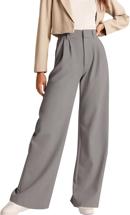High-Waisted Work Pants for Women – Business Casual Office Trousers with Pockets (2025 Edition)