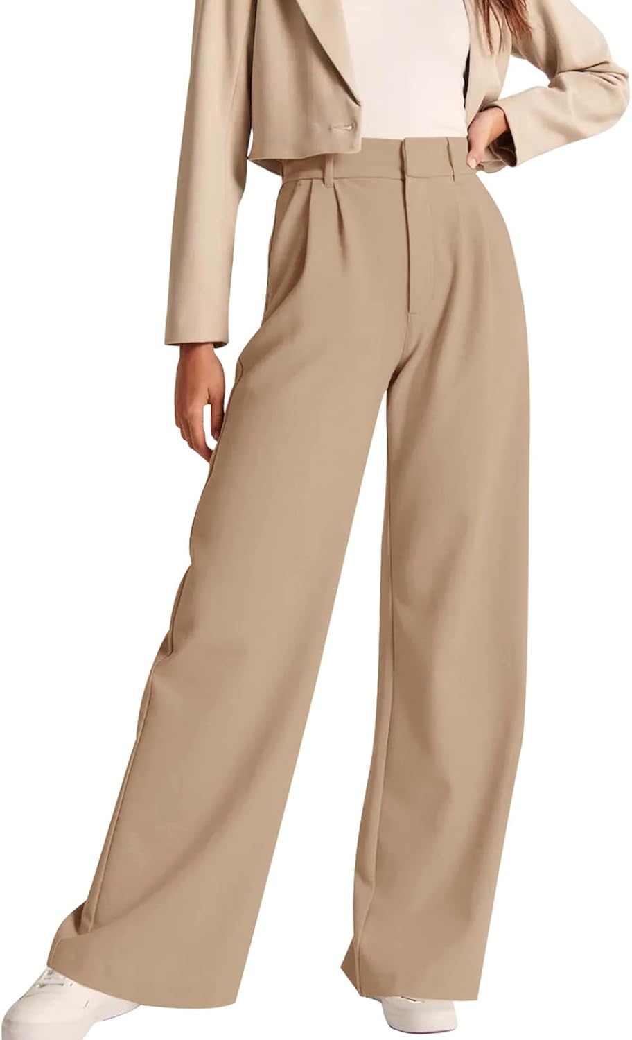 High-Waisted Work Pants for Women – Business Casual Office Trousers with Pockets (2025 Edition)