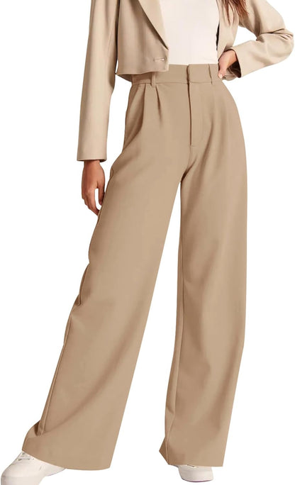 High-Waisted Work Pants for Women – Business Casual Office Trousers with Pockets (2025 Edition)