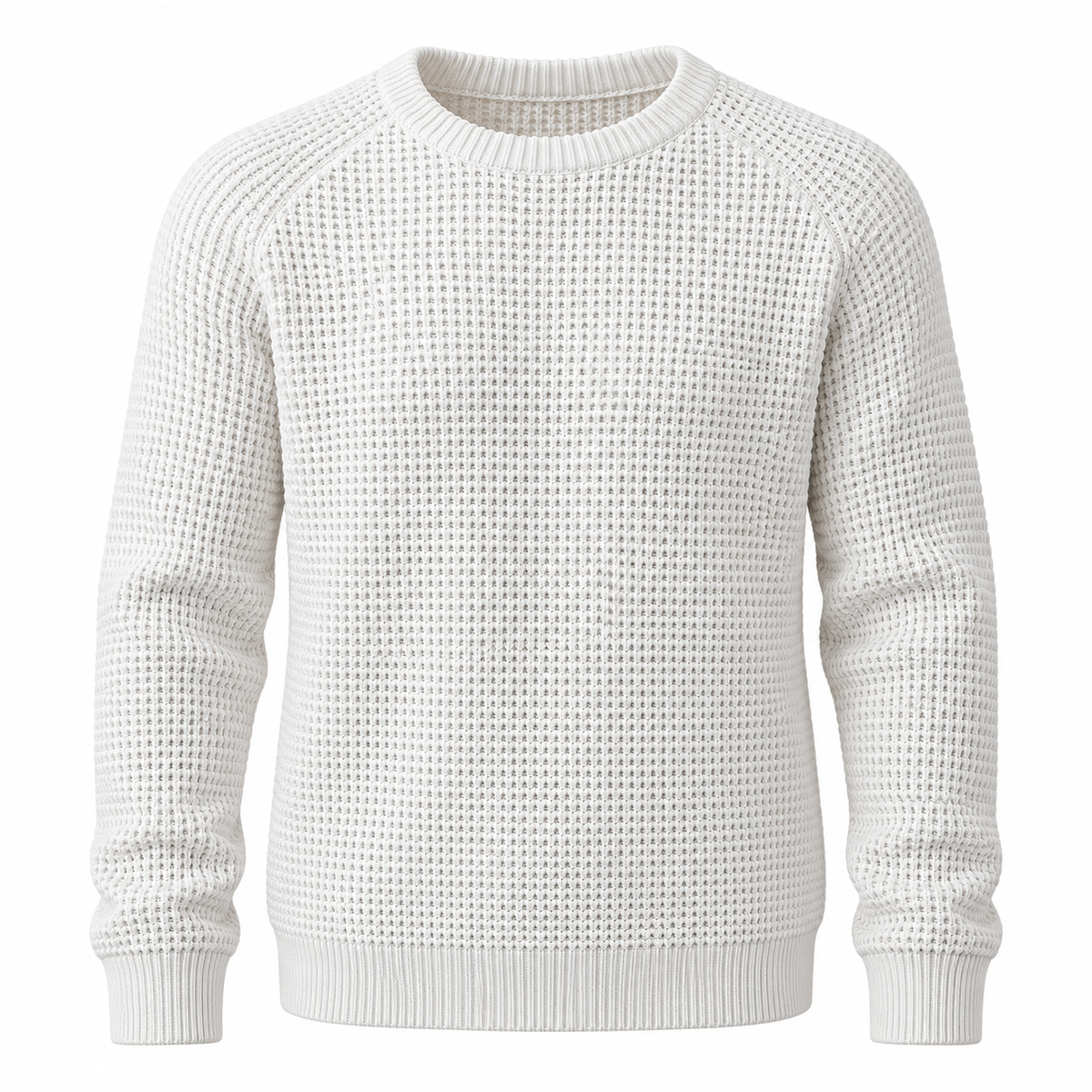 🔥 BESTSELLER | 8PCS $25.99 | Men’s Waffle Knit Crewneck Sweater
