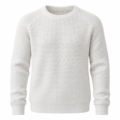 🔥 BESTSELLER | 8PCS $25.99 | Men’s Waffle Knit Crewneck Sweater