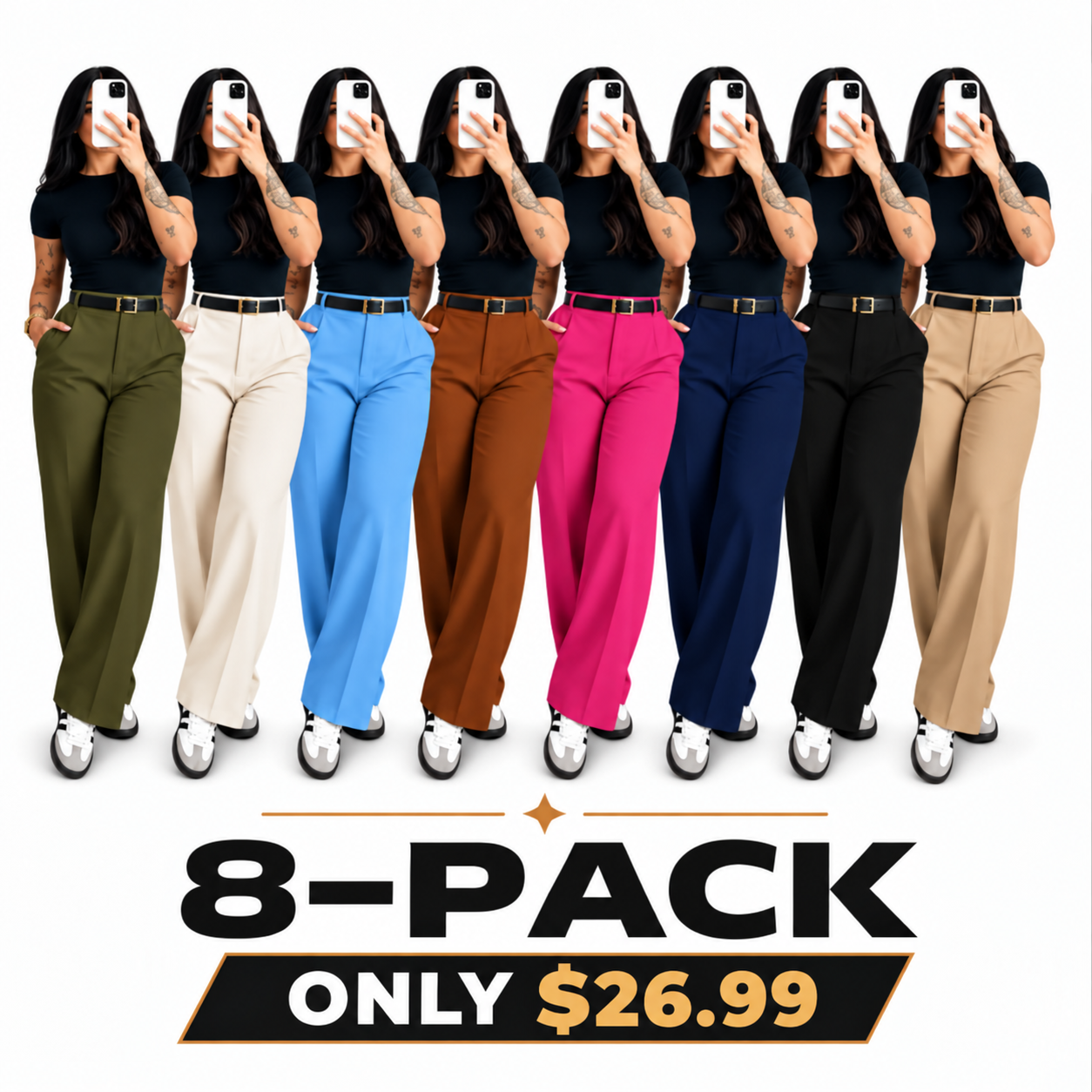 8-PACK(one of each color)