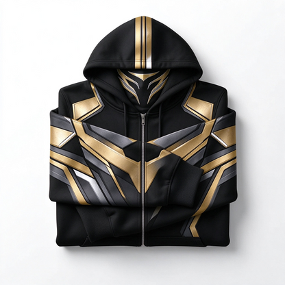 Teams Built-in Balaclava Zip Up Hoodie Football Sports Fan Full Zip Fleece Jacket Warm Winter Face Mask Sweatshirt Streetwear