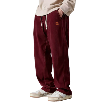⚡Men's Corduroy Straight-Leg Sweatpants Autumn New Arrival Loose Fit Wide-Leg Casual Pants⚡
