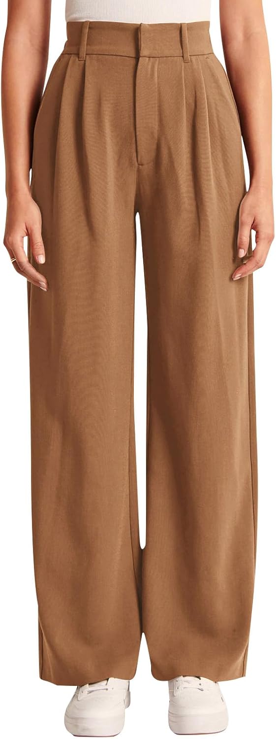 High-Waisted Work Pants for Women – Business Casual Office Trousers with Pockets (2025 Edition)