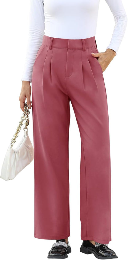 High-Waisted Work Pants for Women – Business Casual Office Trousers with Pockets (2025 Edition)