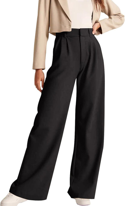 High-Waisted Work Pants for Women – Business Casual Office Trousers with Pockets (2025 Edition)