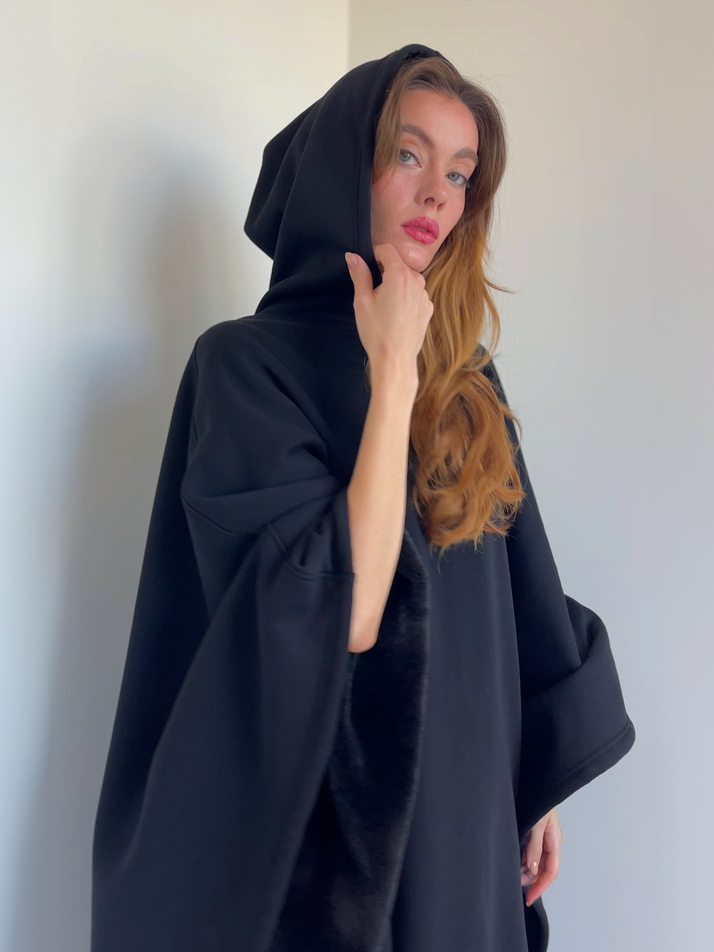 🎃Halloween Sale - Solid Color sided Fleece Hoodie Blanket