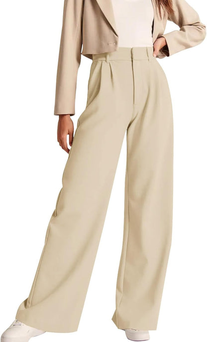 High-Waisted Work Pants for Women – Business Casual Office Trousers with Pockets (2025 Edition)