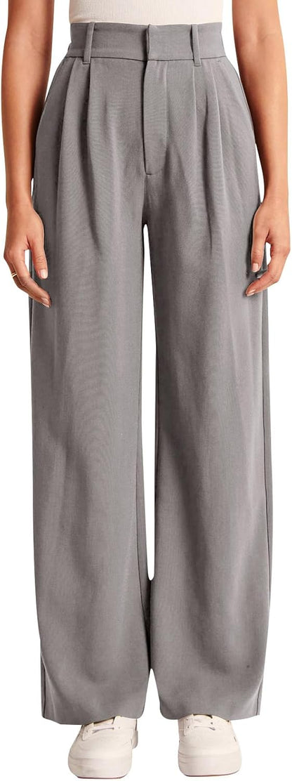 High-Waisted Work Pants for Women – Business Casual Office Trousers with Pockets (2025 Edition)