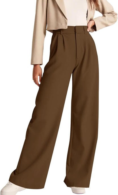 High-Waisted Work Pants for Women – Business Casual Office Trousers with Pockets (2025 Edition)