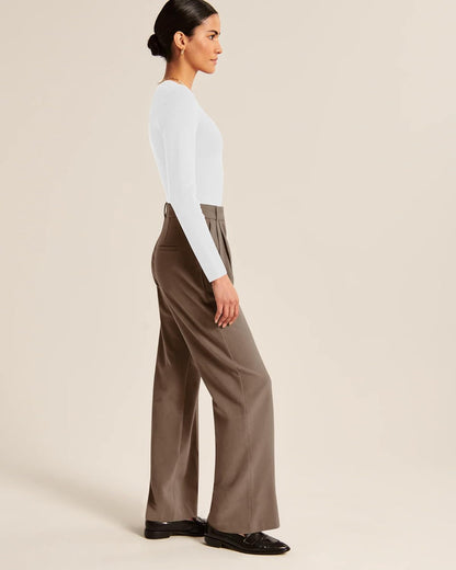 High-Waisted Work Pants for Women – Business Casual Office Trousers with Pockets (2025 Edition)