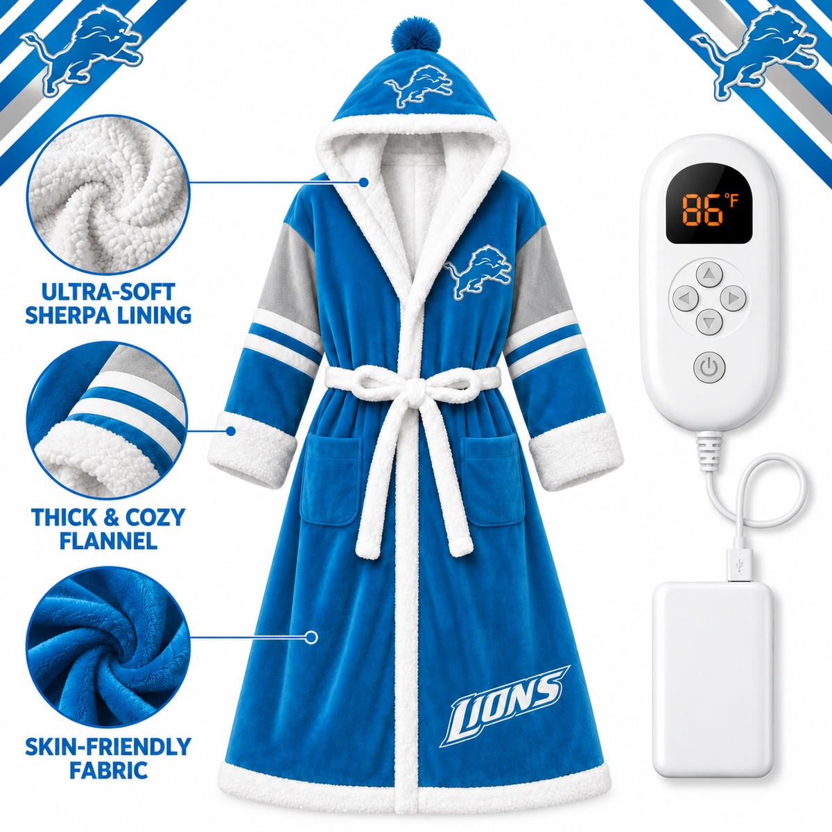 The Gameday Heated Robe