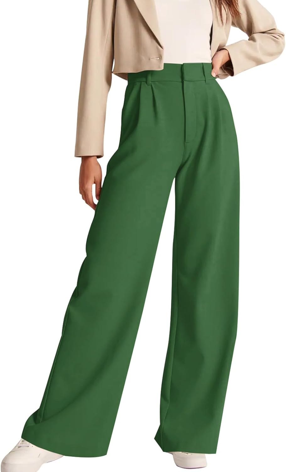 High-Waisted Work Pants for Women – Business Casual Office Trousers with Pockets (2025 Edition)