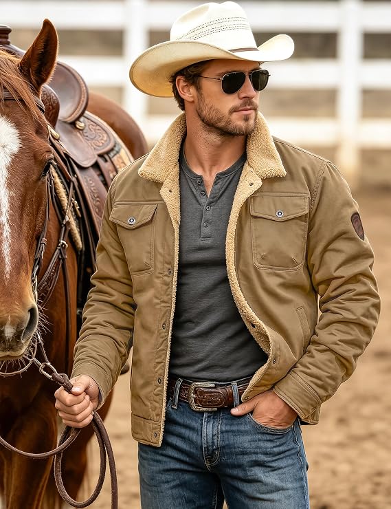 Men's Fitted Trucker Jacket
