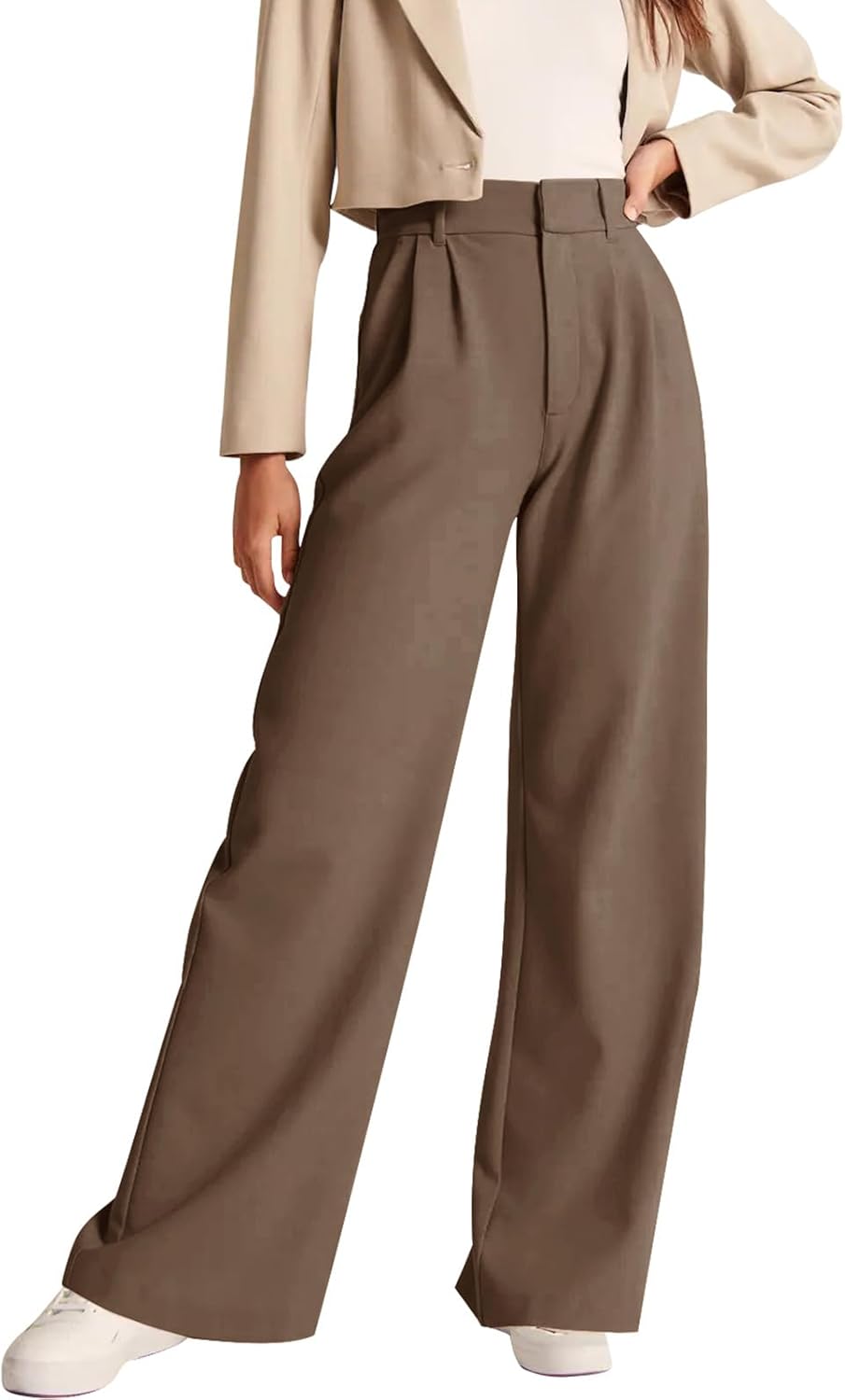 High-Waisted Work Pants for Women – Business Casual Office Trousers with Pockets (2025 Edition)