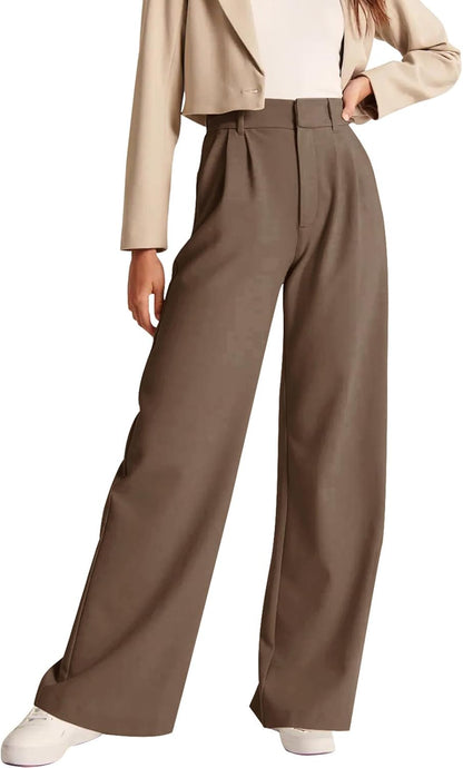High-Waisted Work Pants for Women – Business Casual Office Trousers with Pockets (2025 Edition)