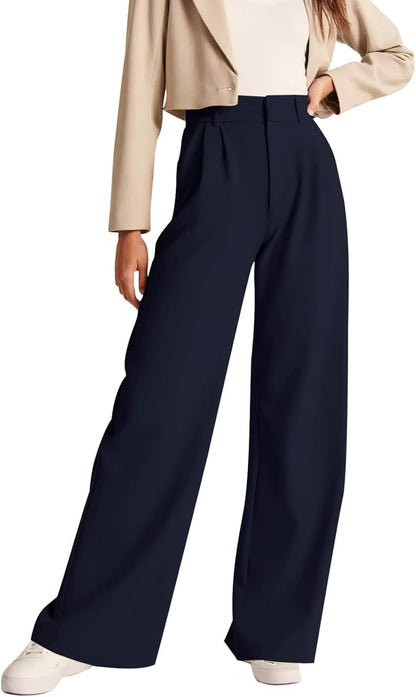 High-Waisted Work Pants for Women – Business Casual Office Trousers with Pockets (2025 Edition)