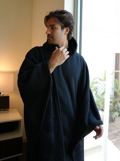 🎃Halloween Sale - Solid Color sided Fleece Hoodie Blanket