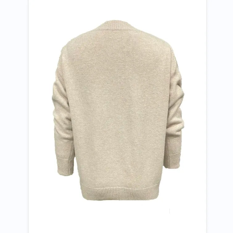 Women's Drop Shoulder Split Hem Sweater