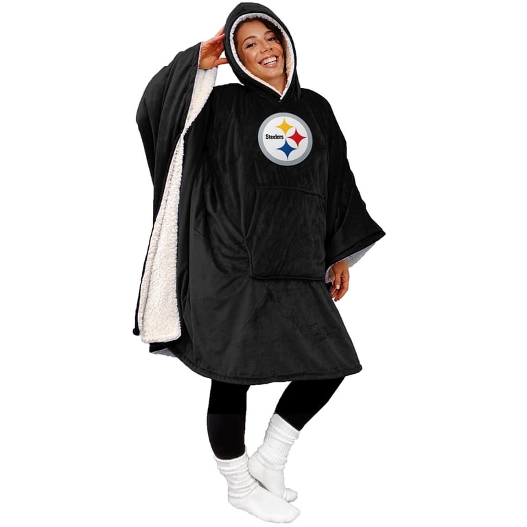 Hot Sale - 60" x 80" Wearable Hooded Blanket with Logo Patch