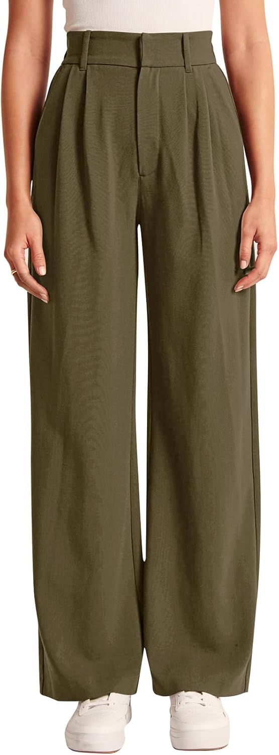 High-Waisted Work Pants for Women – Business Casual Office Trousers with Pockets (2025 Edition)
