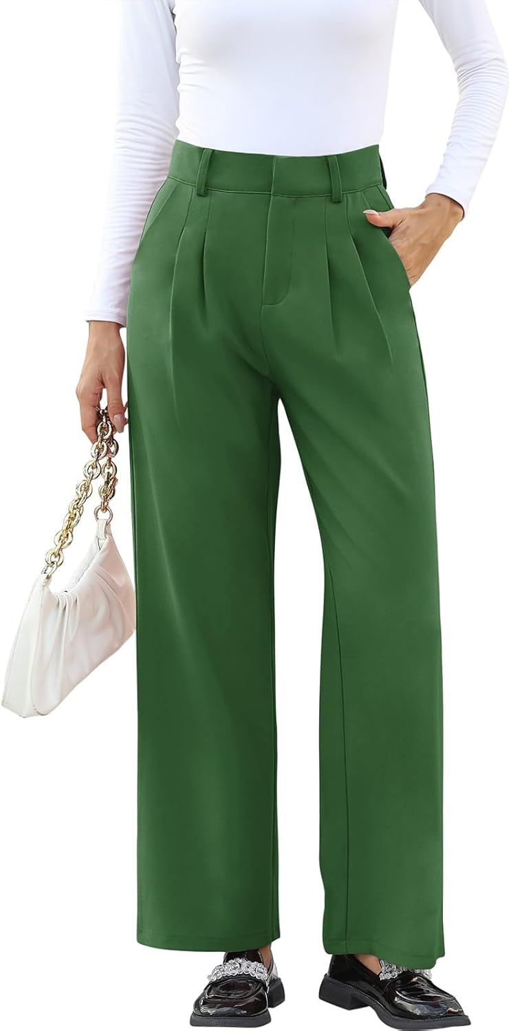 High-Waisted Work Pants for Women – Business Casual Office Trousers with Pockets (2025 Edition)