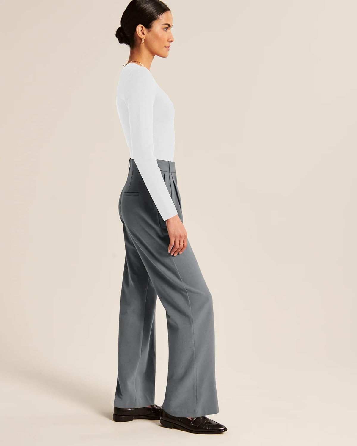 High-Waisted Work Pants for Women – Business Casual Office Trousers with Pockets (2025 Edition)