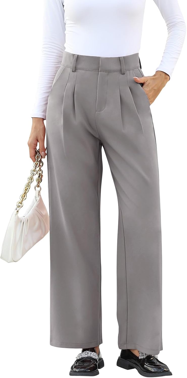 High-Waisted Work Pants for Women – Business Casual Office Trousers with Pockets (2025 Edition)