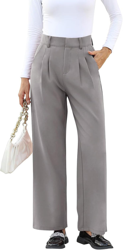 High-Waisted Work Pants for Women – Business Casual Office Trousers with Pockets (2025 Edition)