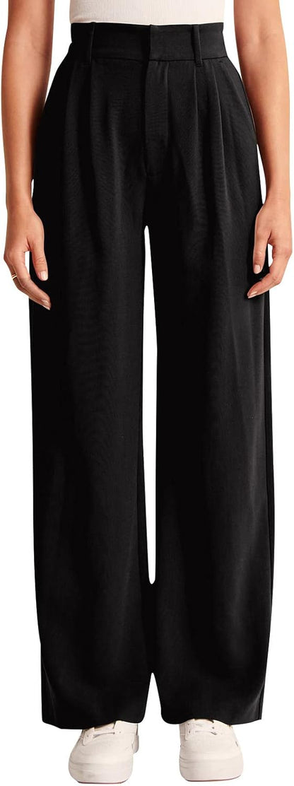 High-Waisted Work Pants for Women – Business Casual Office Trousers with Pockets (2025 Edition)