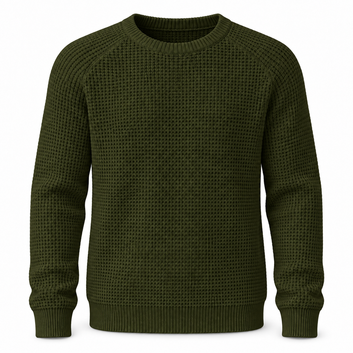 🔥 BESTSELLER | 8PCS $25.99 | Men’s Waffle Knit Crewneck Sweater