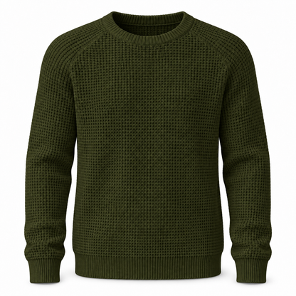 🔥 BESTSELLER | 8PCS $25.99 | Men’s Waffle Knit Crewneck Sweater