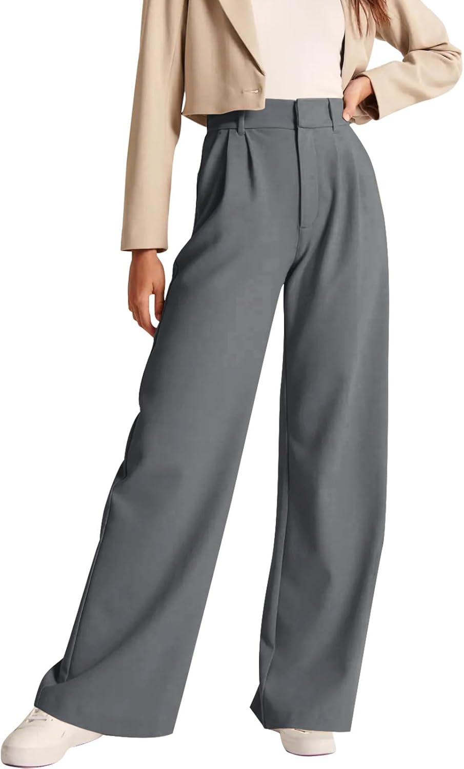 High-Waisted Work Pants for Women – Business Casual Office Trousers with Pockets (2025 Edition)