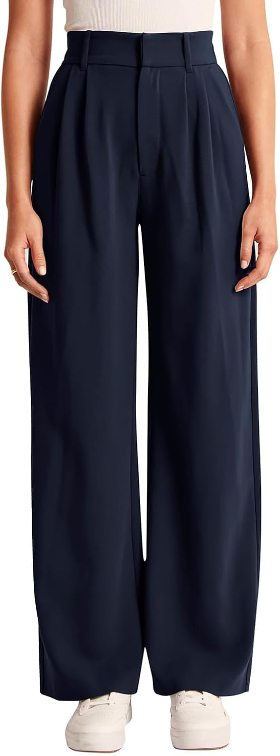 High-Waisted Work Pants for Women – Business Casual Office Trousers with Pockets (2025 Edition)