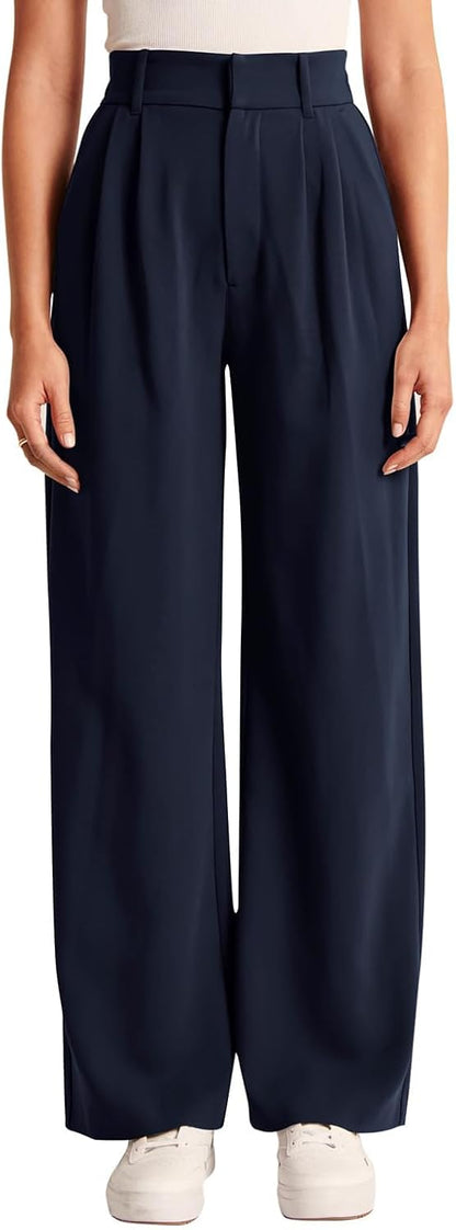 High-Waisted Work Pants for Women – Business Casual Office Trousers with Pockets (2025 Edition)