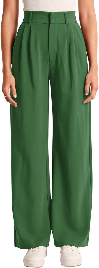 High-Waisted Work Pants for Women – Business Casual Office Trousers with Pockets (2025 Edition)