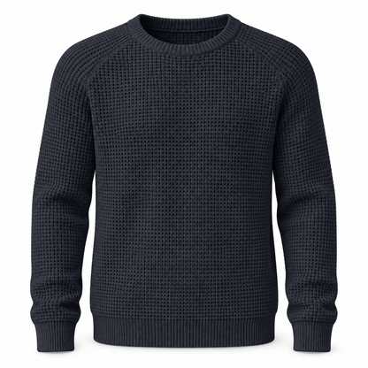 🔥 BESTSELLER | 8PCS $25.99 | Men’s Waffle Knit Crewneck Sweater