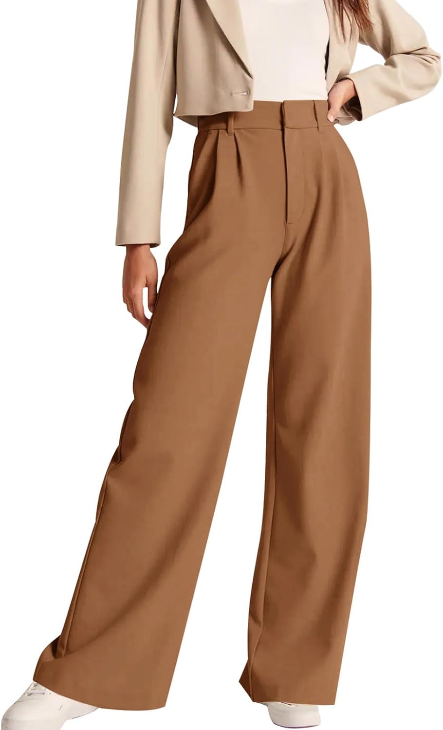 High-Waisted Work Pants for Women – Business Casual Office Trousers with Pockets (2025 Edition)